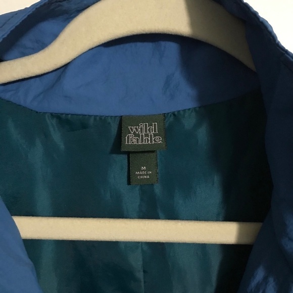 Wild Fable Color Block Zip Up Windbreaker Jacket with Pockets Size Medium - Picture 5 of 6